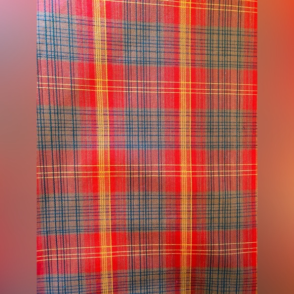 Vintage Miss Pat California Red Plaid Pencil Skirt - Picture 4 of 7